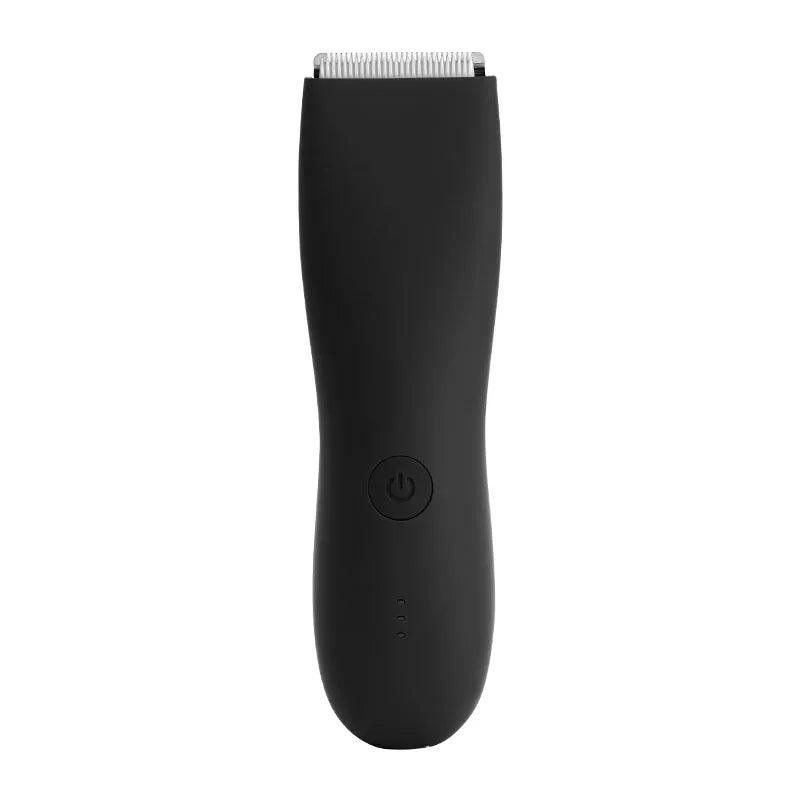 Men's Electric Groin Hair Trimmer Pubic Hair Removal Intimate Areas Body Grooming Clipper Epilator Rechargeable Shaver Razor