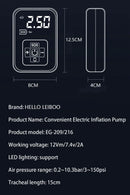 LEIBOO Wireless Car Air Compressor Air Pump Electric Tire Inflator Pump for Motorcycle Bicycle AUTO Tyre with Digital Display