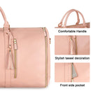 1pc Foldable Women's Travel Convenient Carry-on Clothing Bag Large PU Leather Duffel Bag Women's Business Travel Bag