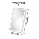 Mini Car Interior Makeup Mirrors Sun Visor Plate LED Mirror for Girls Women Rechargeable Fill Light Universal Vanity Mirror
