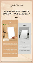 Mini Car Interior Makeup Mirrors Sun Visor Plate LED Mirror for Girls Women Rechargeable Fill Light Universal Vanity Mirror
