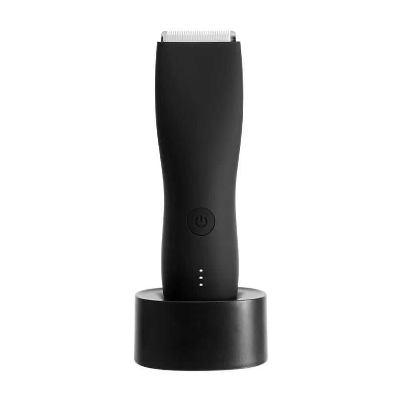 Men's Electric Groin Hair Trimmer Pubic Hair Removal Intimate Areas Body Grooming Clipper Epilator Rechargeable Shaver Razor