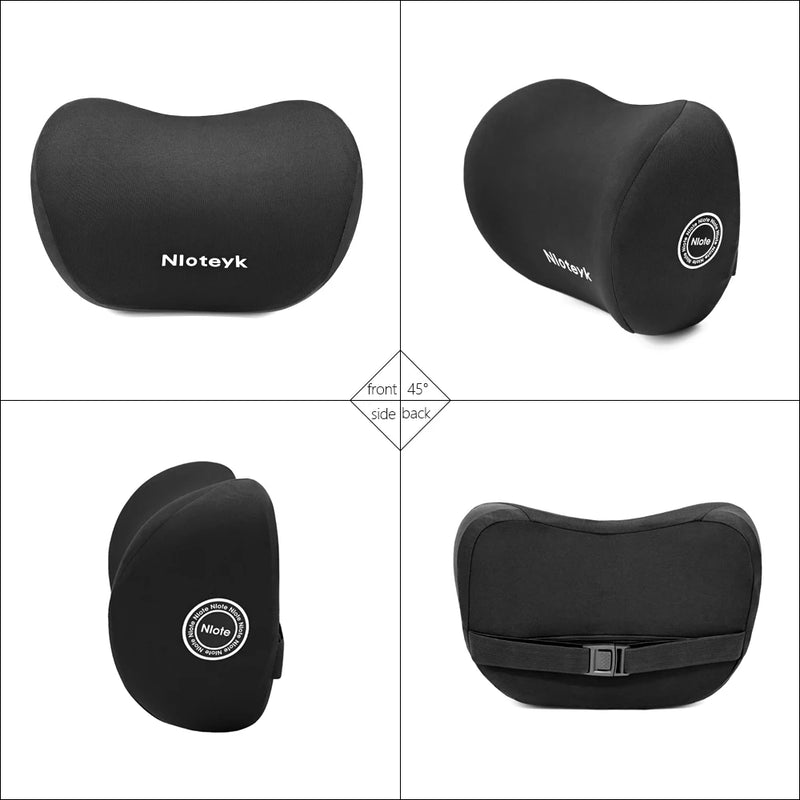 Car Memory Foam Neck Pillow Protection Lumbar Backrest Cushion Lumbar Cushion Car Headrest Cushion