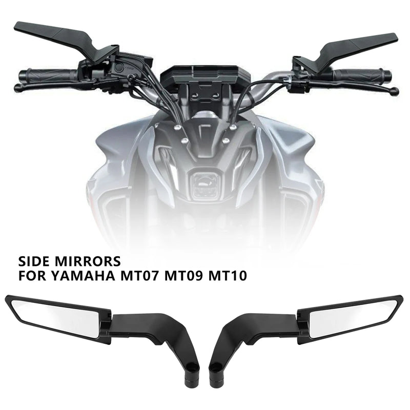 For YAMAHA MT 07 MT07 MT 09 MT09 SP MT 10 MT10 SP Motorcycle Mirrors Stealth Winglets Mirror Kits To Rotate Adjustable Mirrors