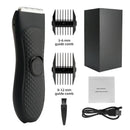 Men's Electric Groin Hair Trimmer Pubic Hair Removal Intimate Areas Body Grooming Clipper Epilator Rechargeable Shaver Razor