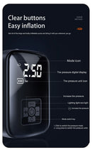 LEIBOO Wireless Car Air Compressor Air Pump Electric Tire Inflator Pump for Motorcycle Bicycle AUTO Tyre with Digital Display